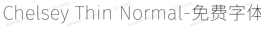 Chelsey Thin Normal字体转换
